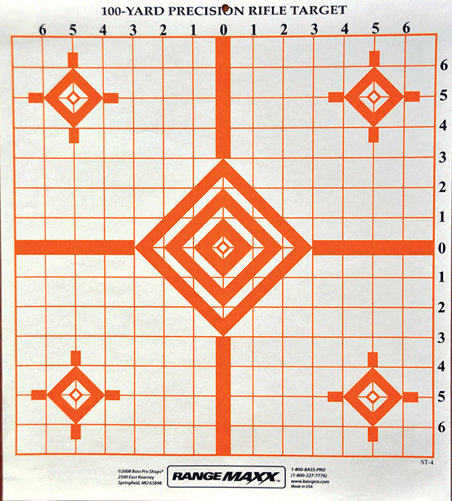 Preferred 100-Yard test targets.